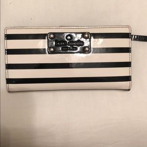 Black and White strip Kate Spade wallet